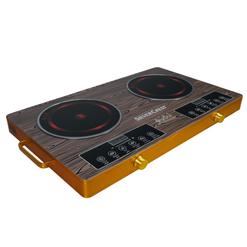 موقد كهربائي سيلفر كريست مزدوج بالأشعة تحت الحمراء...