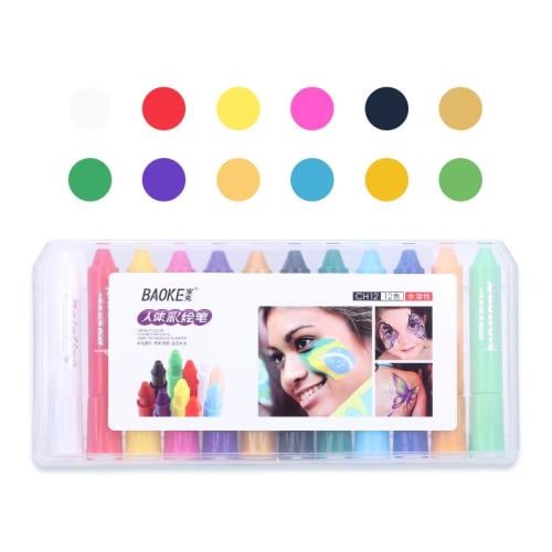 ألوان وجه 12 لون بوكي