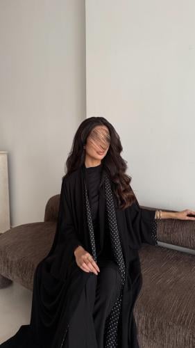 عباية دبل فيس منقطة