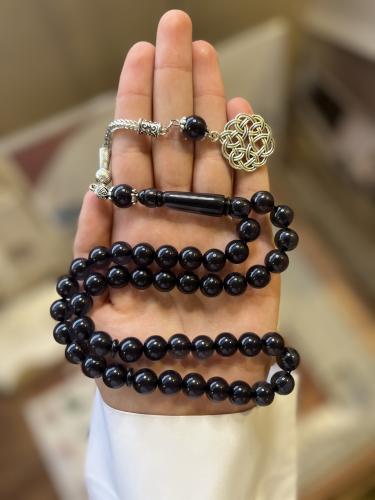 مسباح بكلايت معدن اسود شفاف