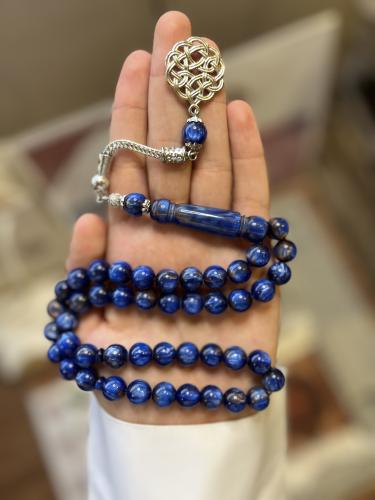 مسباح بكلايت معدن ازرق بحري مموج