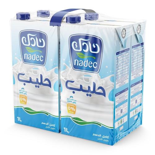 حليب كامل الدسم نادك 1 لتر