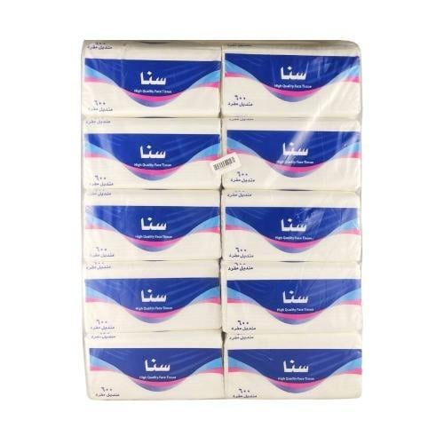 مناديل سنا 10 * 600 مناديل مفرد