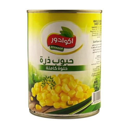 حبوب ذرة حلوة كاملة 400 جم - اكوادور