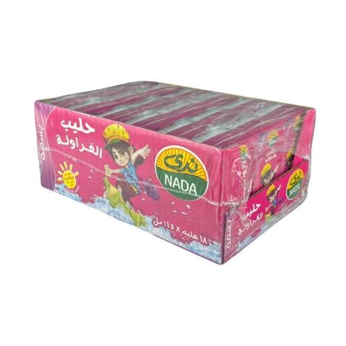 حليب فراولة ندى 125 جم