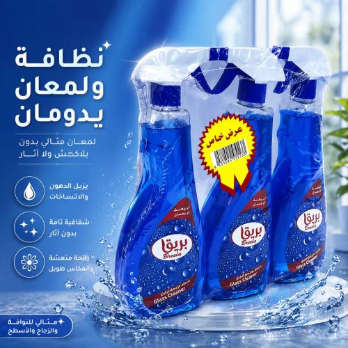ملمع زجاج بريق 630مل