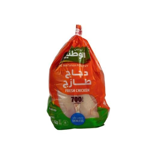 دجاج طازج مبرد بدون جلد 700جم - دواجن الوطنية