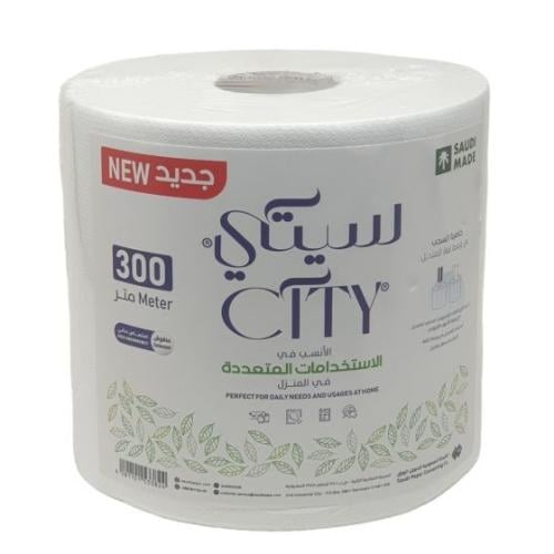 مناديل سيتي 6 رول 300 متر