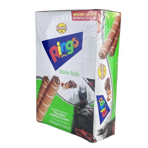 ويفر رينجو بالشوكولاتة والبندق 12 * 16 جم - تيشوب