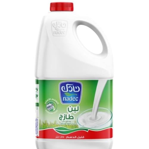 لبن طازج قليل الدسم نادك 1.75لتر