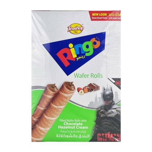 ويفر رينجو بالشوكولاتة والبندق 12 * 16 جم - تيشوب