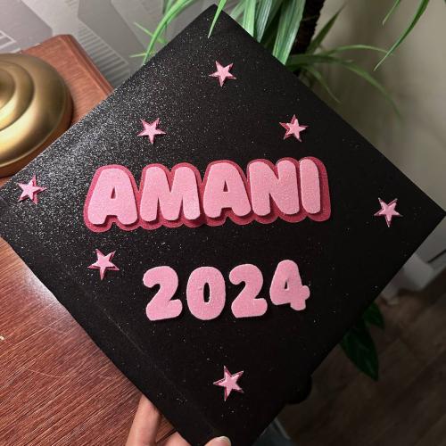 قبعة تخرج تصميم بسيط (لونين)