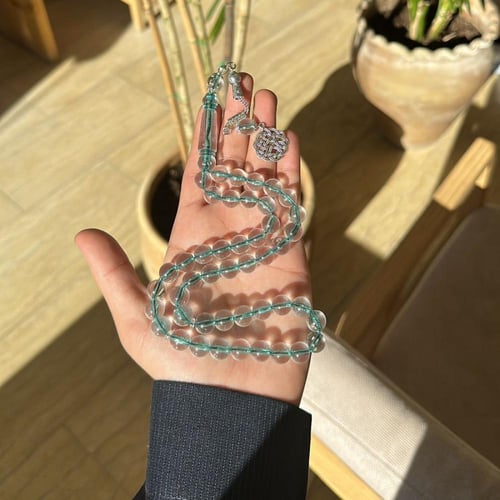 بكلايت شفافه خيط اخضر