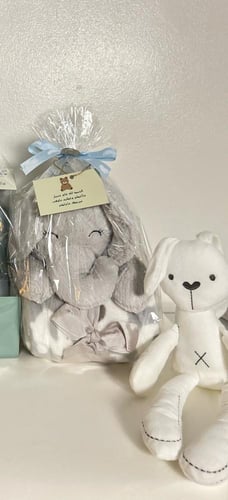 دمية فيل مع بطانية