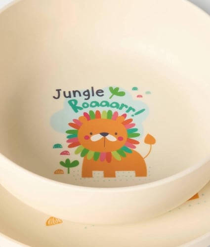 طقم طعام بطبعات أسد