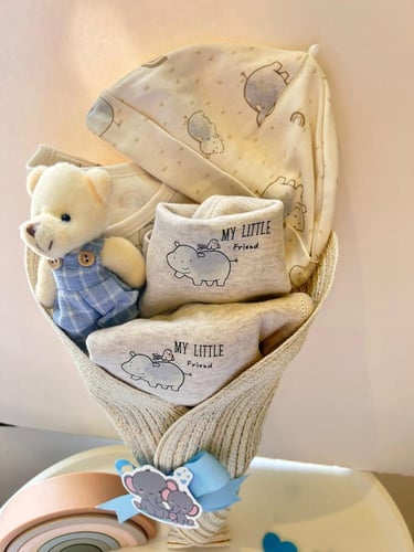 هدية بوكيه بلون محايد الاكثر مبيعاً