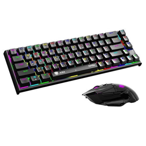بكج قيمنق ASA KM61 – كيبورد + ماوس احترافي