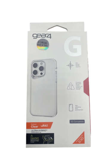 كفر حماية شفاف من Gear4 للايفون مع حماية D30 بتصمي...