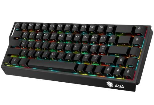 كيبورد مغناطيسي اسود- magnetic keyboard asa kf68