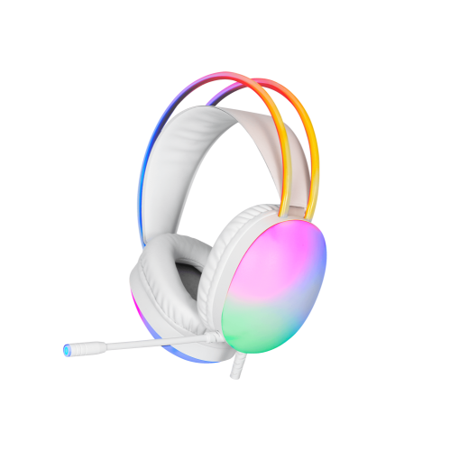 سماعة قيمنق مع ميكرفون مدمج بالوان RGB تدعم بلاستي...
