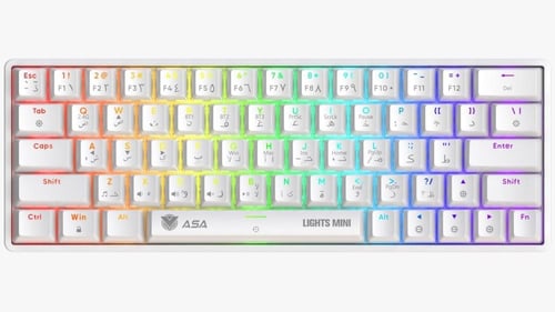 كيبورد ASA LIGHTS MINI - ابيض