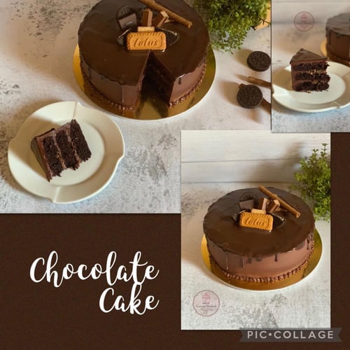 كيك الشوكولاته بحشوة النوتيلا وبتر كريم الشوكولا