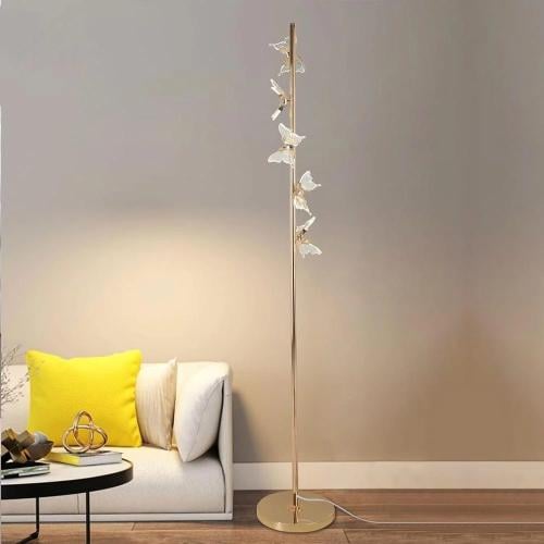 أبجورة عمودية بالفراشات المضيئة