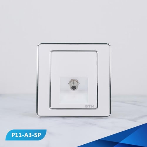 فيش منفذ دش مفرد لولي وفضي