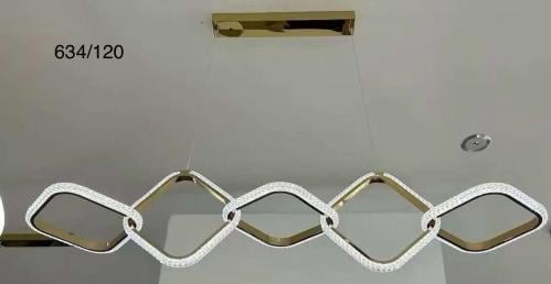 نجفة كريستال مودرن مربعات متصلة – تحكم ريموت