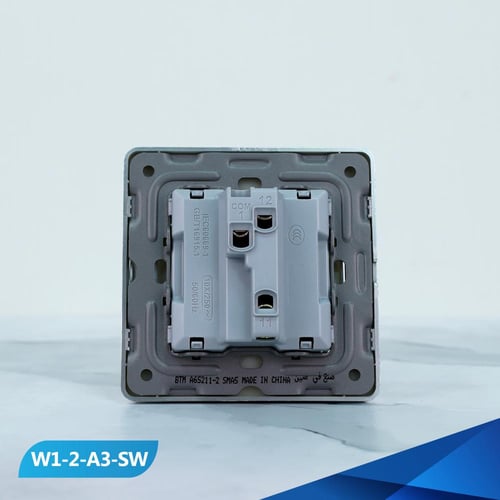 مفتاح مفرد دركسون 2 مسمار لون ابيض وفضي