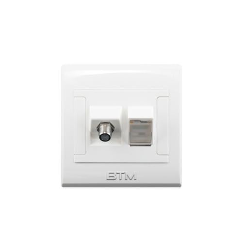 فيش دش+تلفون ماليزي ابيض BTM-W10 موديل رقم L-SAT01...