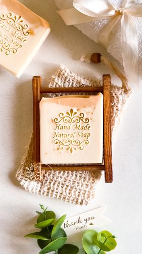 صابونة طبيعية للتوزيعات بزيت الزيتون ( حجم وسط )