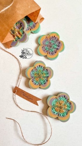 صابونة زهرة ثلاثية الابعاد ( حجم صغير )