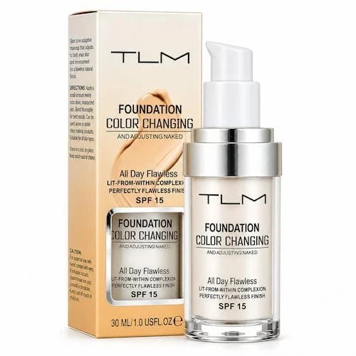 TLM كريم أساس متغير اللون SPF 15 حجم 30 مل