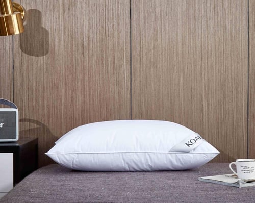 وسادة كوالا الفندقية (قطن) بديل الريش سماكة متوسطة