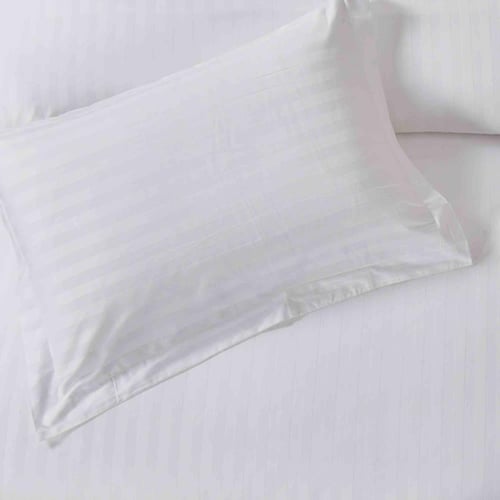 مفرش فندقي نداف قطن مزدوج أبيض 250 غرزة عدد القطع...