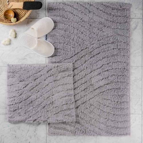 طقم دعاسة أرضية روما تركي فرو رصاصي فاتح عدد القطع...