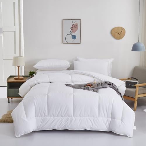 حشوة لحاف نداف فائق النعومة أبيض