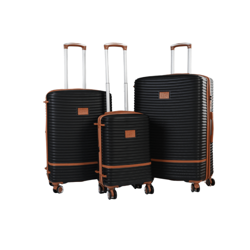 حقيبة سفر مقاس 29 / 25 / 20 أسود كلاسك عدد القطع 3