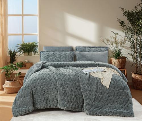 مفرش دافوس شتوي فرو رصاصي