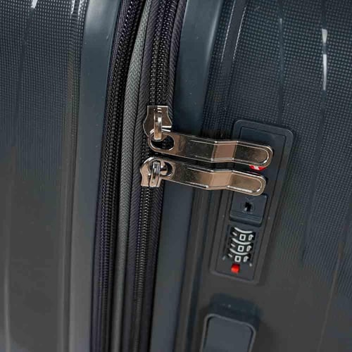 حقيبة سفر مقاس 28 / 24 / 20 رصاصي ضد الكسر عدد الق...