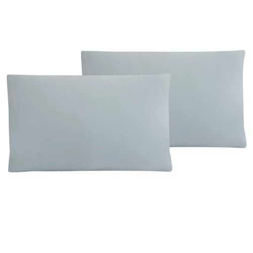 مفرش زمرد صيفي مزدوج مطرز أبيض ورصاصي عدد القطع 12