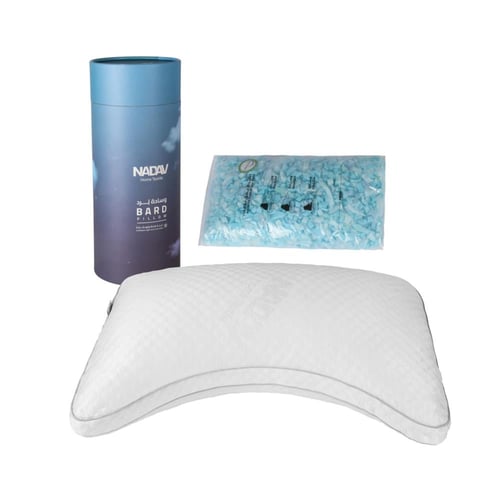 وسادة برد الفندقية من الفوم المرن لون أبيض