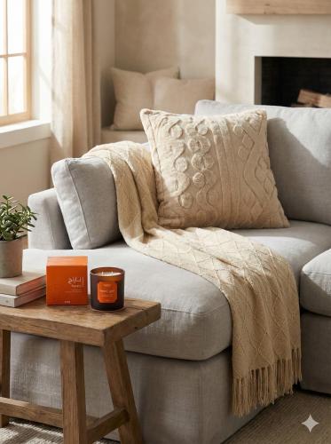 شمعة عطرية فاخرة نارنج برائحة الباتشولي 400 جم