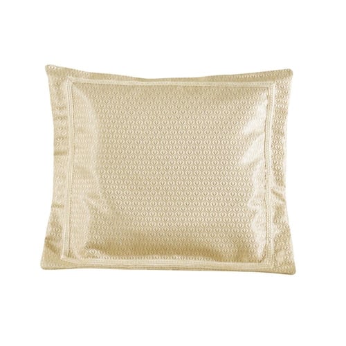 مفرش فلورانسا مزدوج قطن فاخر جاكارد بيج فضي مطرز ع...