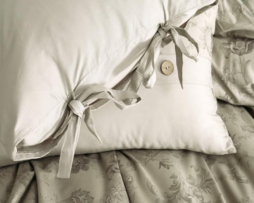 مفرش سرور مزدوج قطن زيتي فاتح برسومات الزهور عدد ا...