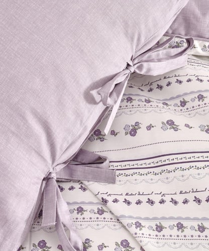 مفرش مضاوي مفرد ونص قطن كريمي وموف متعدد الرسومات...