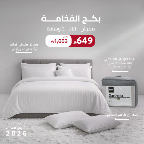 بكج الفخامة ( مفرش - لباد - 2 وسادة )