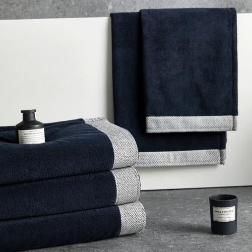 منشفة ريفي الفندقية ملكي أسود مقاس 80 × 160 سم