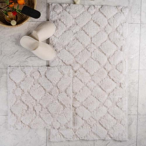 طقم دعاسة أرضية فيانا تركي فرو كريمي عدد القطع 2